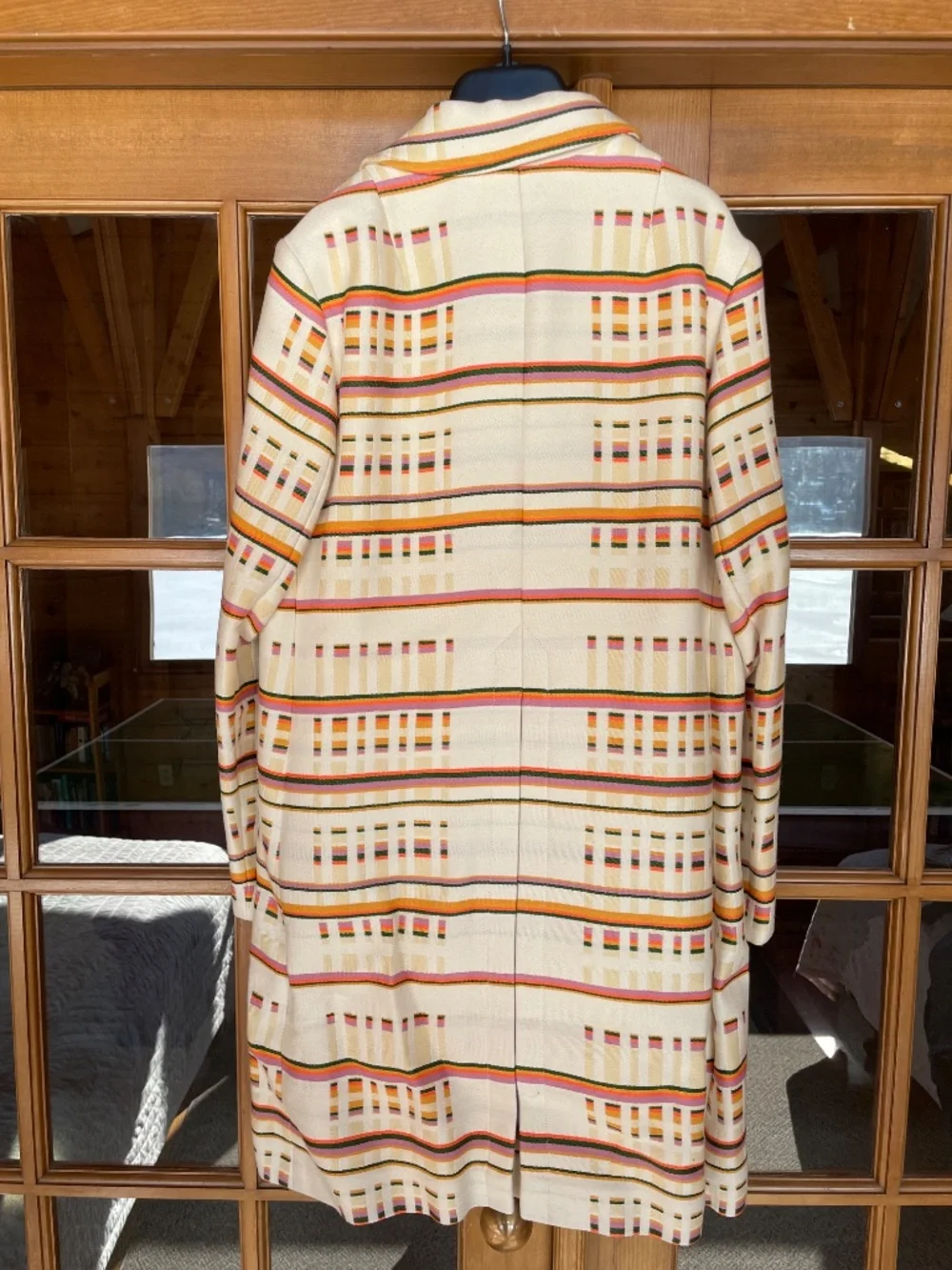 NWT Tory Burch Patterned Coat Size 12 $998 Retail Double Breasted - Picture 2 of 6